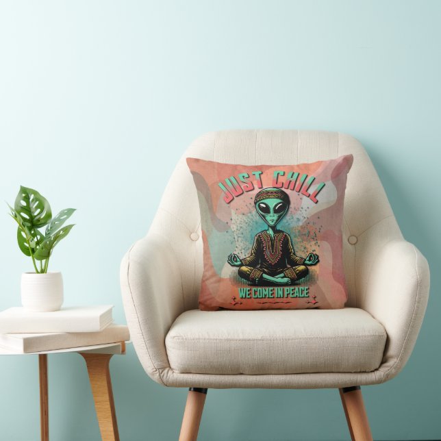 Coussin Chill, on vient en paix (Chaise)