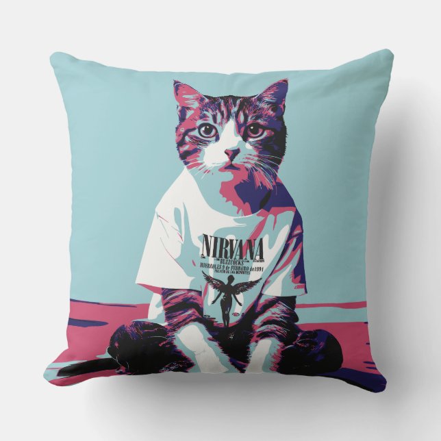 Coussin Chillin de chat mignon' (Recto)
