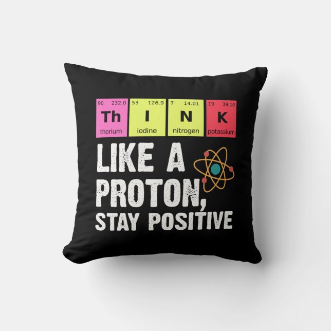 Coussin Chimie Physicienne Professeur Proton Science (Recto)
