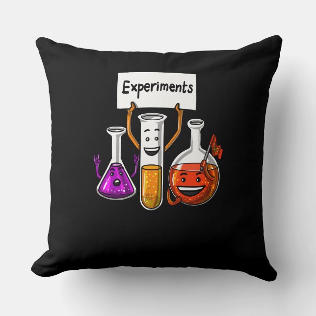 Coussin Chimie Science Expériences amusantes École Plaisan (Recto)