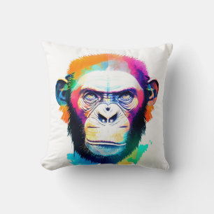 Coussin Chimpanzé Ape Nature sauvage Couleur de l'animal D