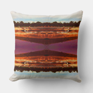 Coussin Chine vintage Guilin Cormorant Pêcheur