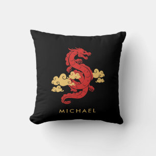 Coussin Chinois Lunar New Year Dragon 2024 Personnalisé