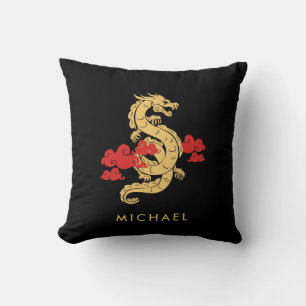 Coussin Chinois Lunar New Year Dragon 2024 Personnalisé