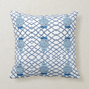 Coussin Chinoiserie Bamboo Ginger Jar Jars Jeu d'oreiller