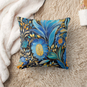 Coussin Chinoiserie Oiseaux Exotiques Motif Botanique (3)