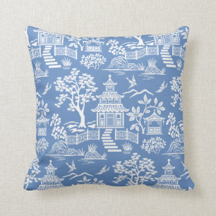 Coussin Chinoiserie Pagode