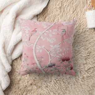 Coussin Chinoiserie rose