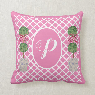 Coussin Chinoiserie Rose Ginger Jar Jars Panier Topio Le