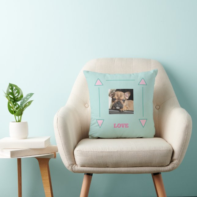 Coussin Chiot Bouledogue Français French Bulldog (Chaise)