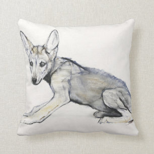 Coussin Chiot de loup Arabe adolescent 2009
