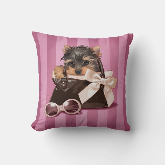 Coussin Chiot de Yorkshire Terrier (Recto)
