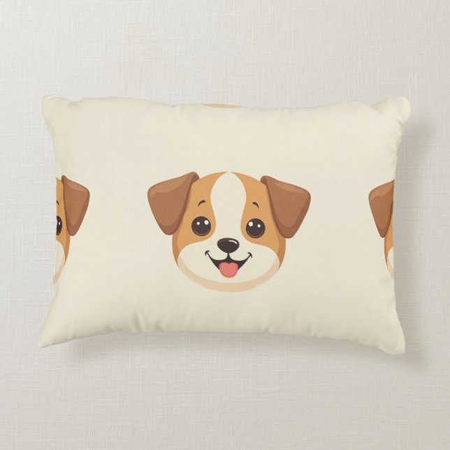 coussin chiot mignon (Dos)