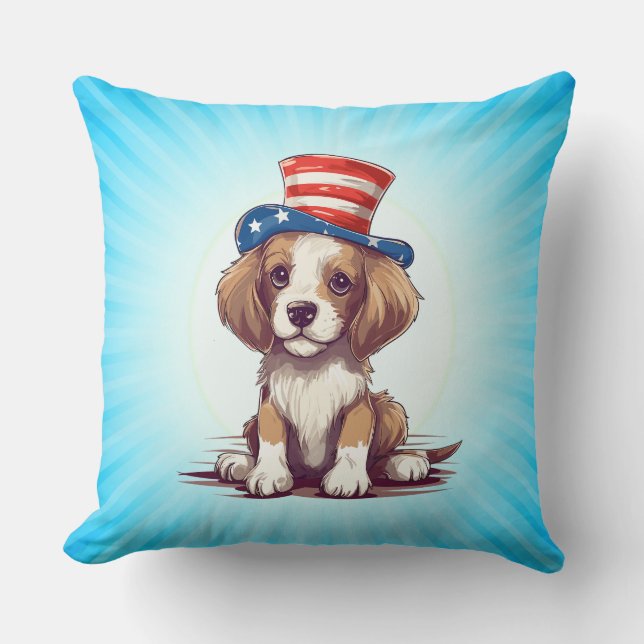 Coussin Chiot Mignon avec Chapeau-54676 (Recto)