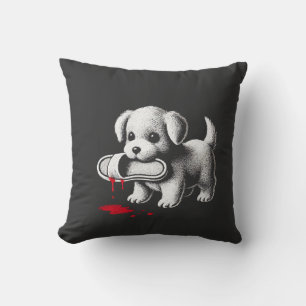 Coussin Chiot Mignon avec Chemise Pantoufle Humour Noir Am