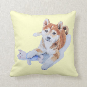 Coussin Chiot mignon d'inu de sheba