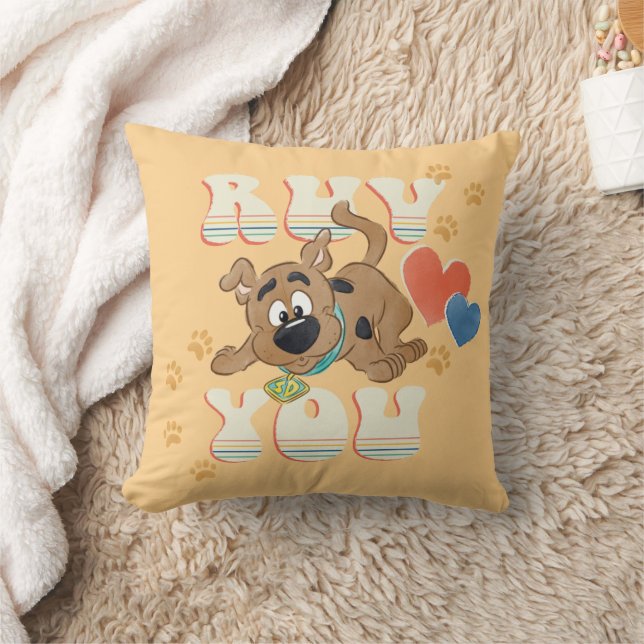 Coussin Chiot Scooby-Doo "Ruv You" (Couverture)