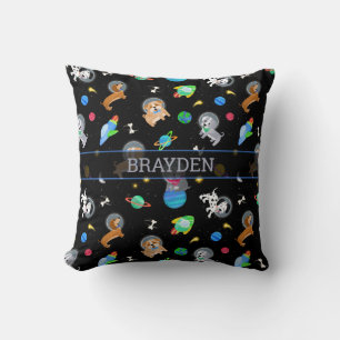 Coussin Chiots Dans L'espace Aquarelle Chiots Astronautes