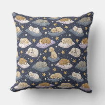 Chiots endormis Nuit étoilée - Motif de chien mign