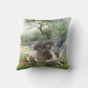 Coussin Chiots mignons à poignets allemands