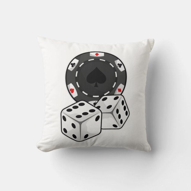 Coussin Chip & Dice pour Poker (Recto)