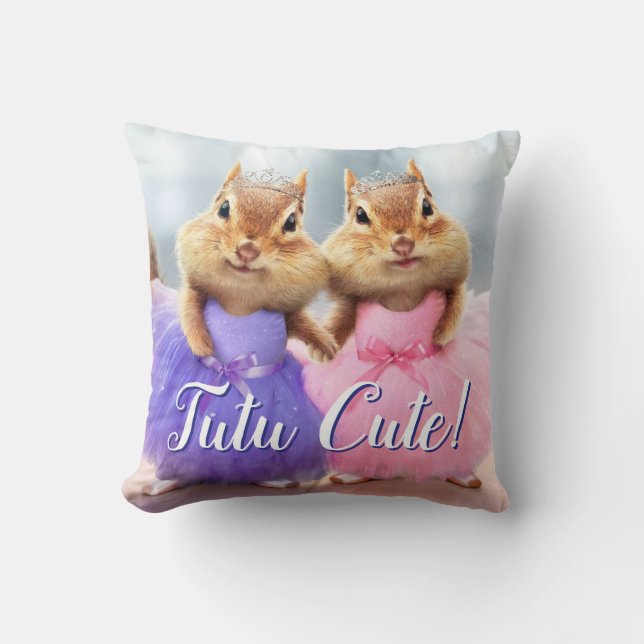 Coussin Chipmunk Ballerina Duo (Recto)