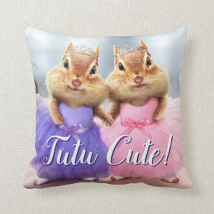 Coussin Chipmunk Ballerina Duo