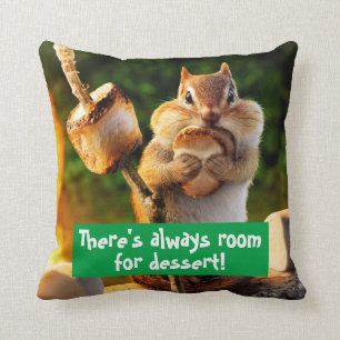 Coussin Chipmunk Mangant Marshmallow