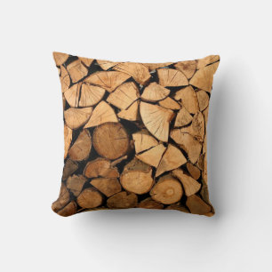 Coussin Chips en bois