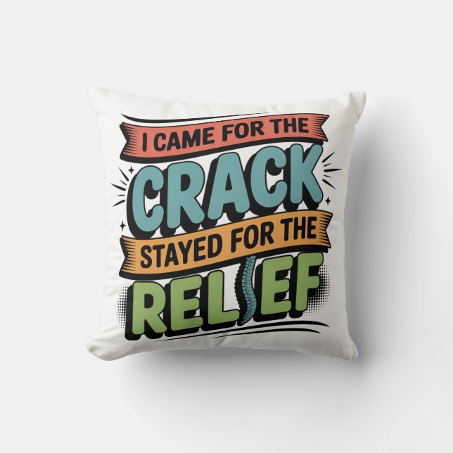 Coussin Chiropractor Retour Secours Funny Cadeau (Recto)