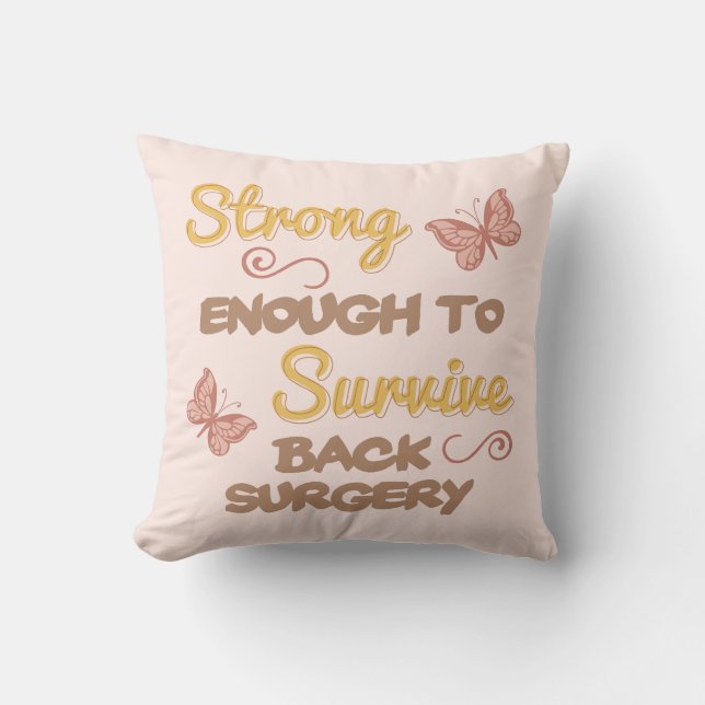 Coussin Chirurgie sur le dos des femmes (Recto)