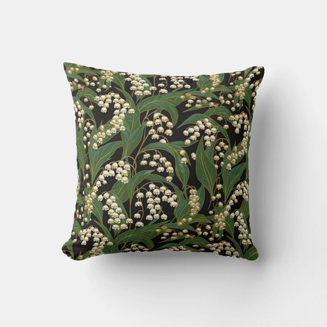 Coussin Chiyogami Lily-of-the-valley (Recto)