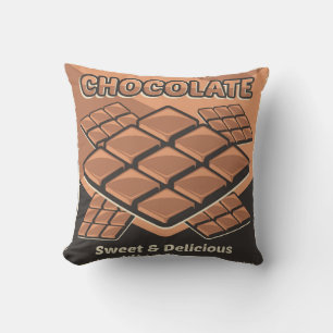Coussin Chocolat Brown rétro Vintage classique