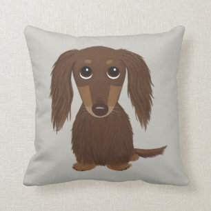 Coussin Chocolat durci Brown Dachshund Dog