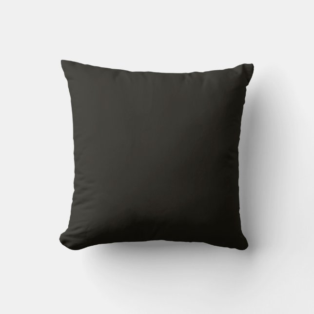 Coussin Chocolat noir (couleur solide) (Recto)