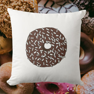 Coussin Chocolat noix de coco Doughnut Petit déjeuner