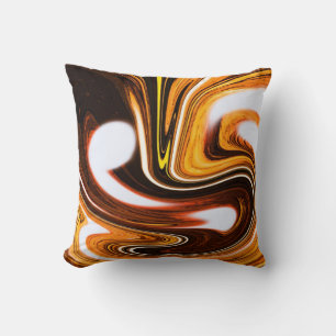 Coussin chocolat orange