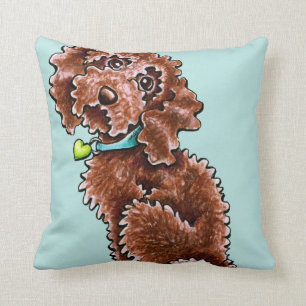 Coussin Chocolat Poodé Mélanger Côté