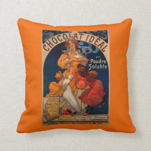 Coussin Chocolat PosterEurope vintage idéal