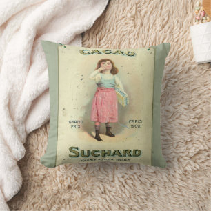 Coussin Chocolat victorien Kiss Girl Sucre