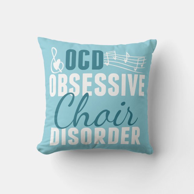 Coussin Choeur mignon Teal (Recto)