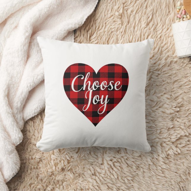 Coussin Choisissez Joy Inspirational Quote (Couverture)