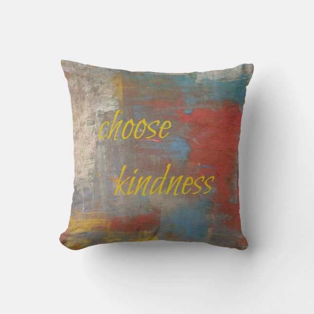 Coussin Choisissez la gentillesse - carreau (Recto)