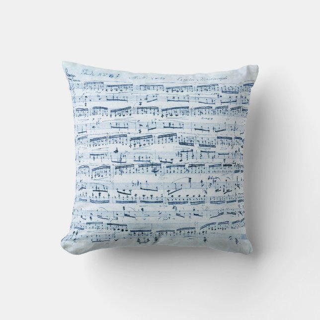 Coussin Chopin Music (Recto)