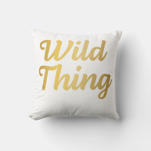 Coussin Chose Sauvageuse Typographie Minimaliste Tendance 
