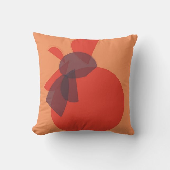 Coussin Chouchion orange de sang (Recto)