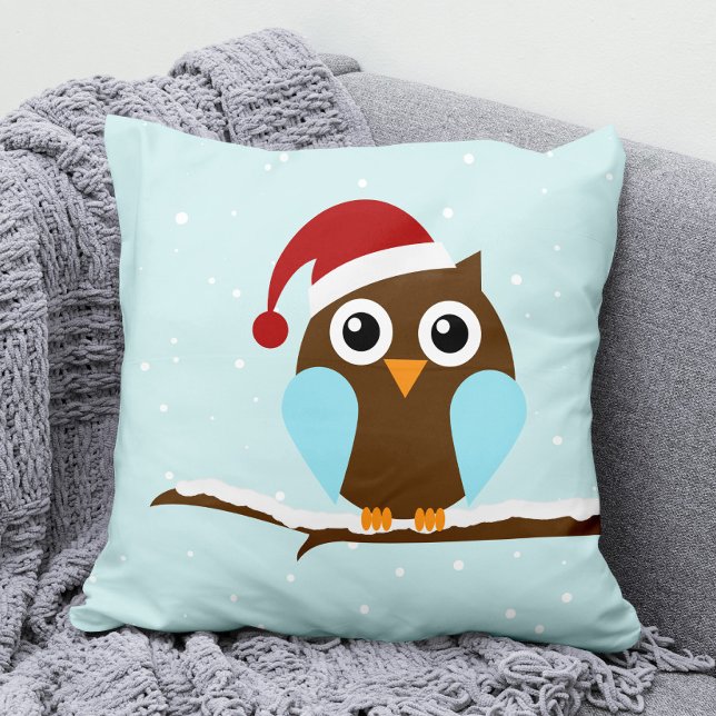 Coussin Chouette de Noël (Créateur téléchargé)