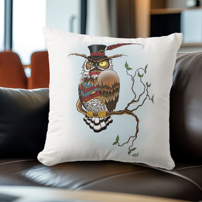 Coussin Chouette victorienne (Créateur téléchargé)