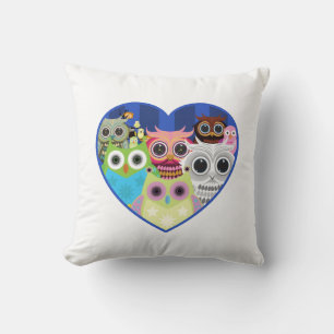 Coussin Chouettes d'amour