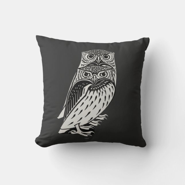 Coussin Chouettes mignonnes (Recto)